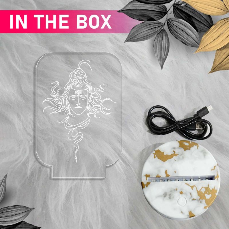 Lord Shiva Design Night Lamp